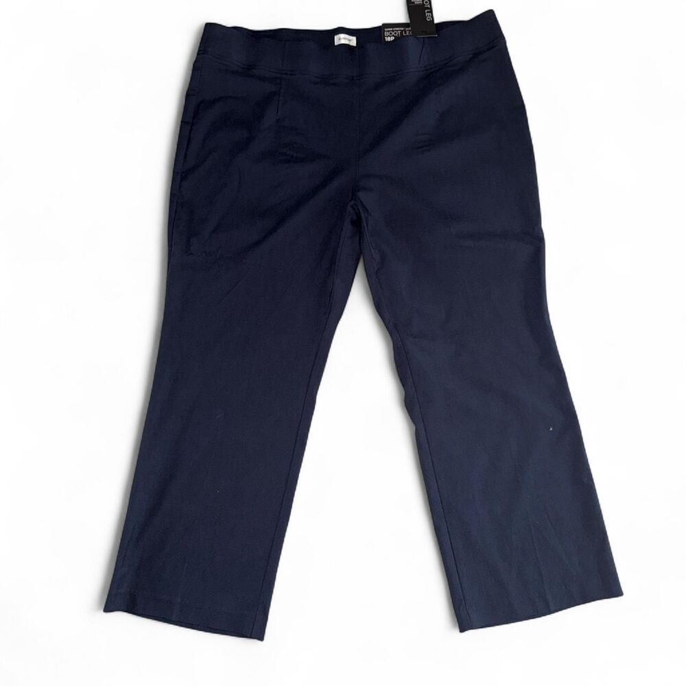 Avenue Women's Navy and Blue Trousers